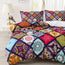 Silkybeds Bohemian Mandala & Plaid Print Duvet Cover Set