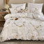 Silkybeds 3-Piece Golden Foil Marble Duvet Cover Set